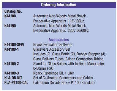 Automatic Non-Woods Metal Noack Evaporation Apparatus