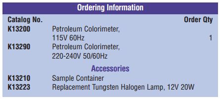 Petroleum Colorimeter