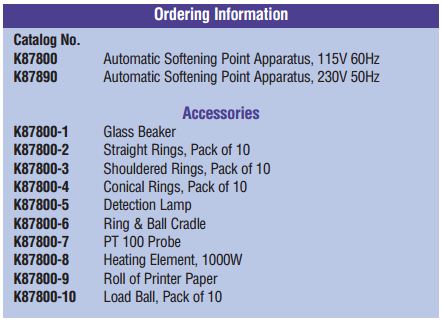 Automatic Softening Point Apparatus